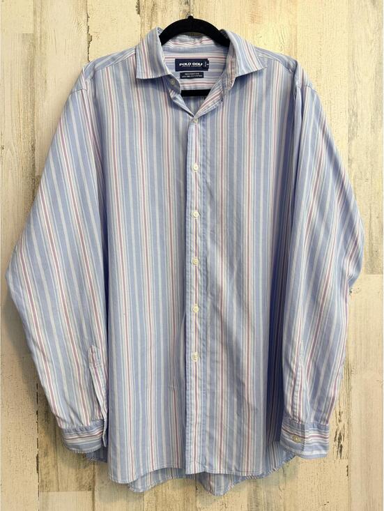 Polo Golf Other - Vintage Polo Golf Ralph Lauren Westerton Striped Two-Ply Cotton Shirt Mens